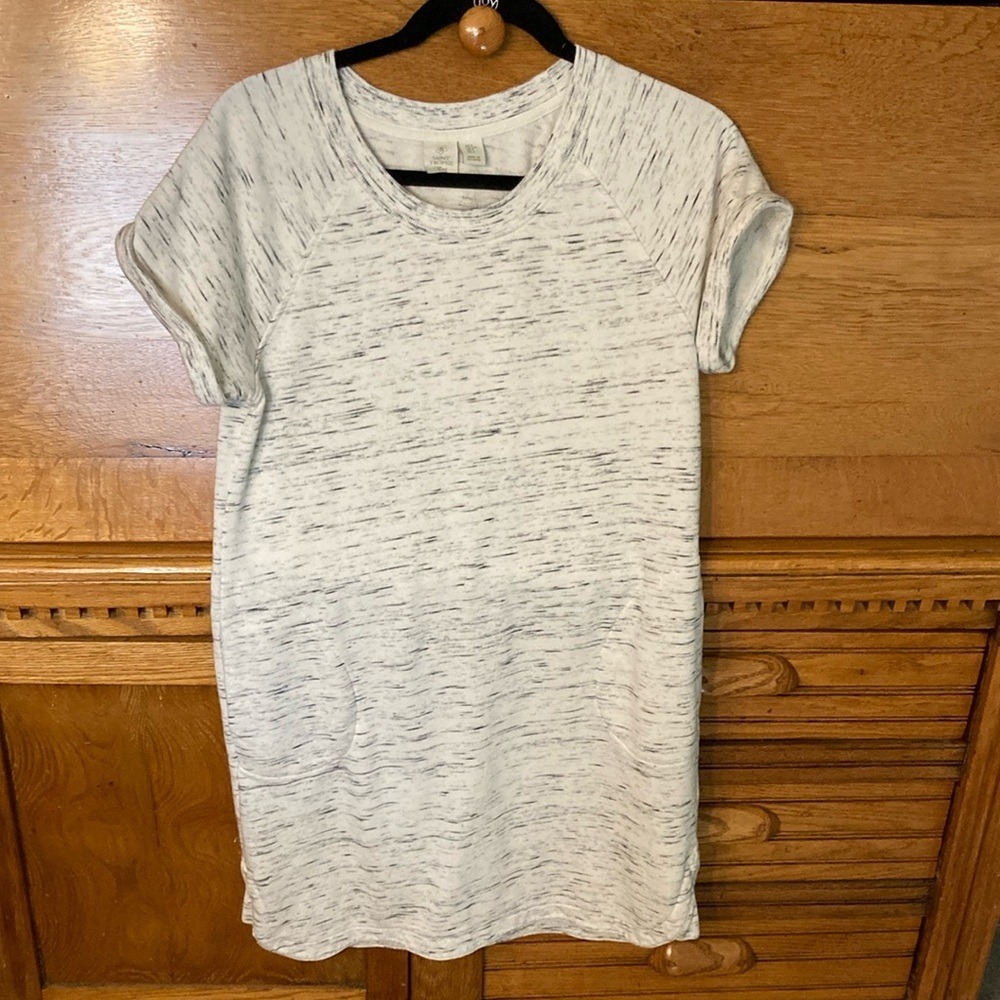 Saint Tropez West Space Dye Sweatshirt Dress Oversized Athleisure Relaxed Small
